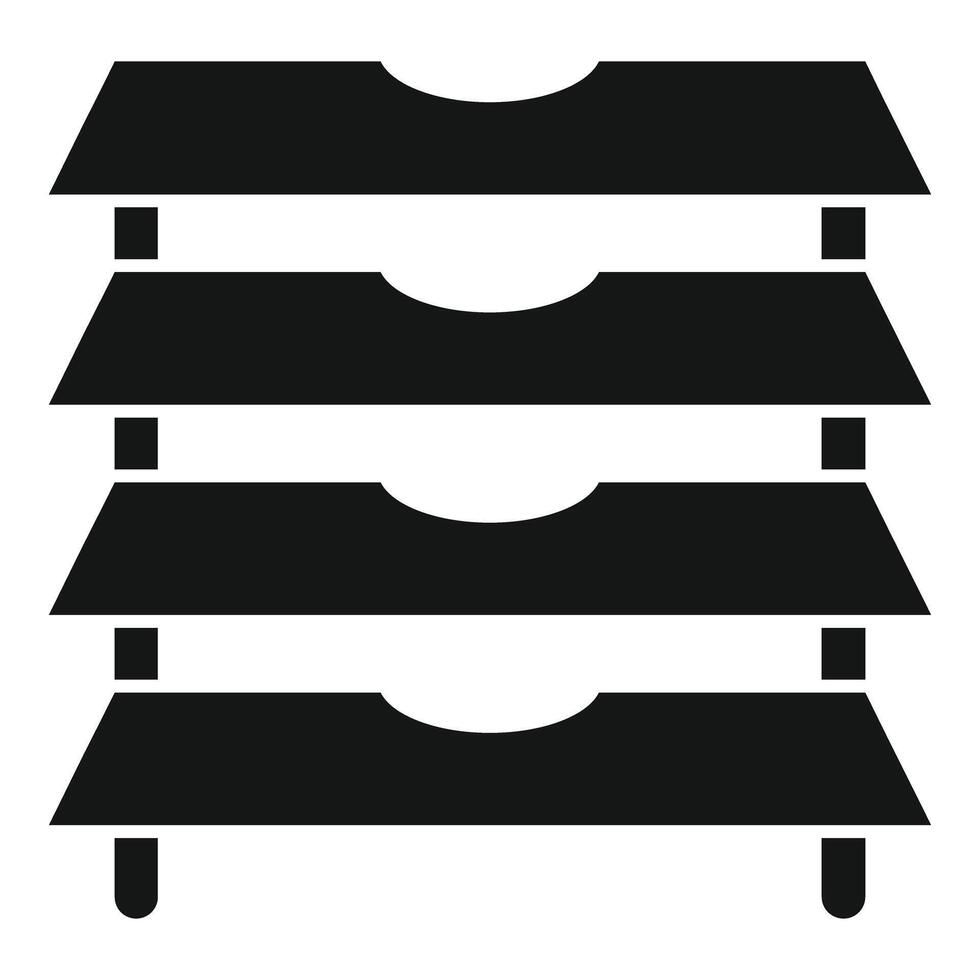 Black window blinds covering window icon simple style vector
