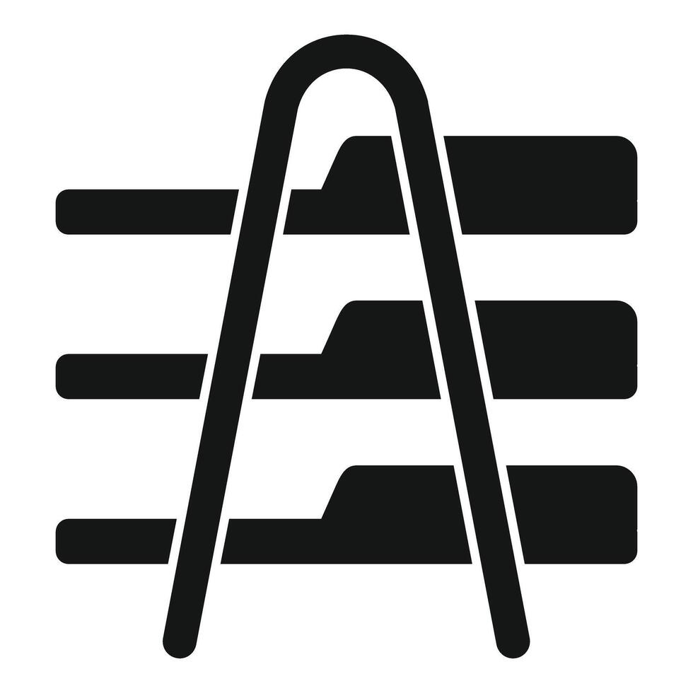 Archive storing documents organizing files system icon vector