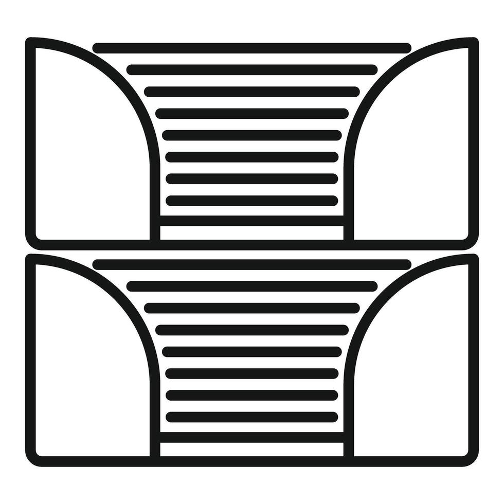 Modern double window with horizontal blinds offering privacy and style vector