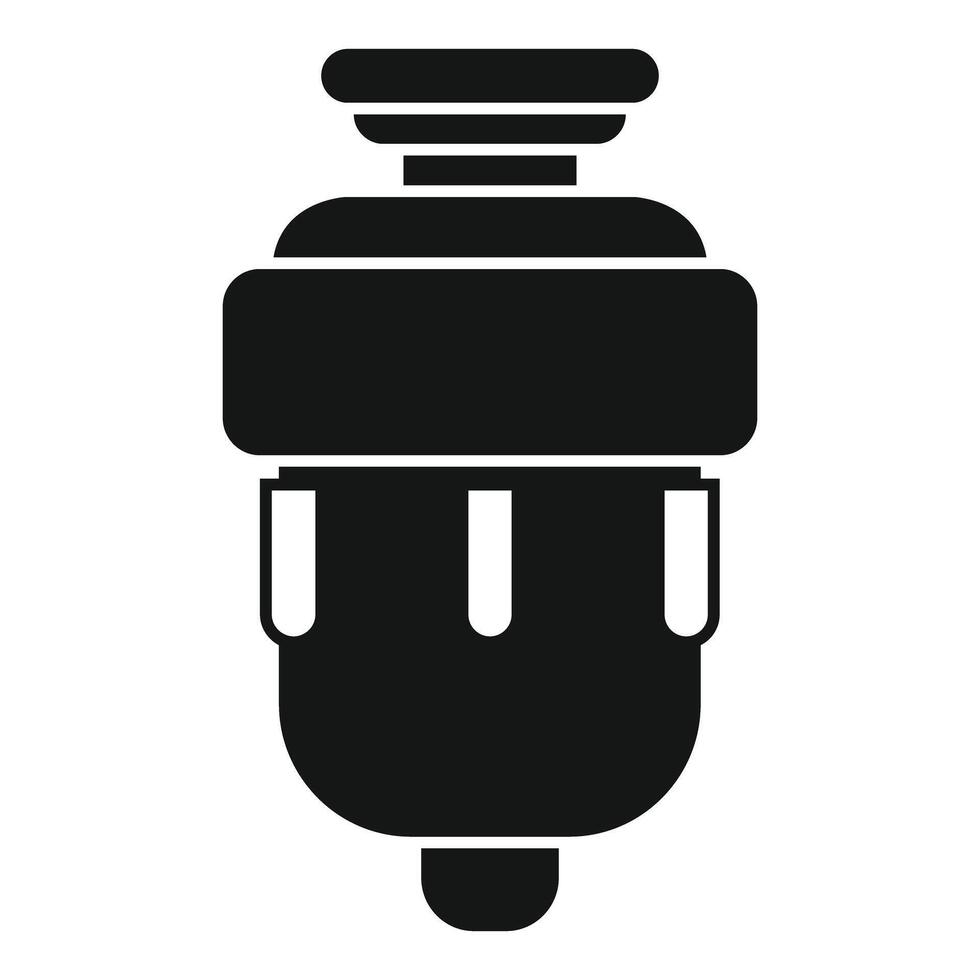 Water purifier system cleaning removing icon glyph style vector