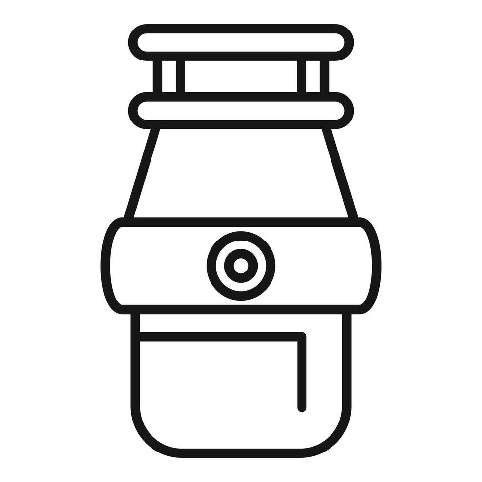 Gas water heater boiler icon outline style vector