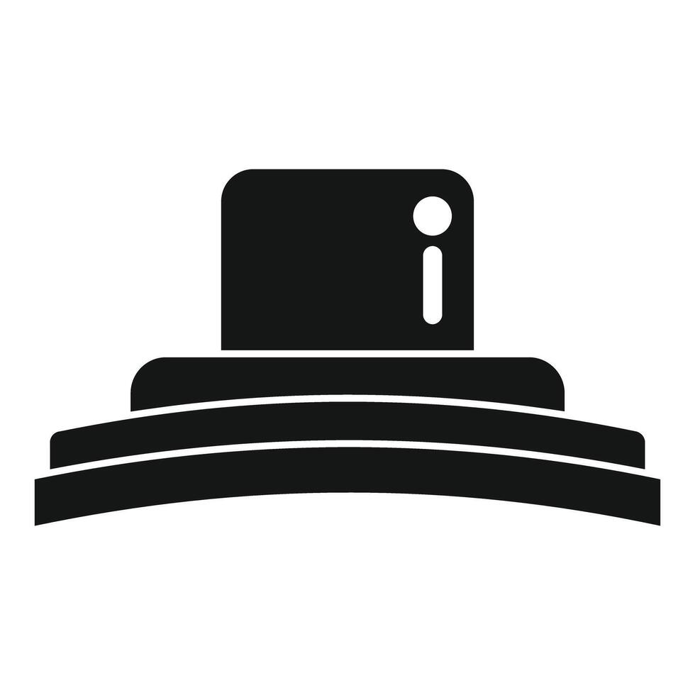 Spray paint can with cap icon simple style vector