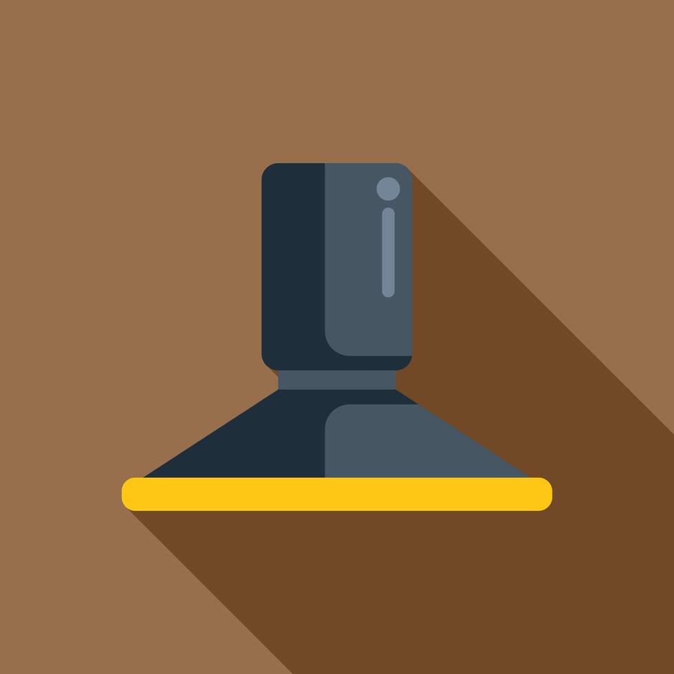 Modern cooker hood extractor fan removing steam icon vector