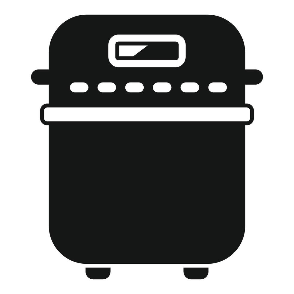 Modern electric barbecue grill standing on the white background vector