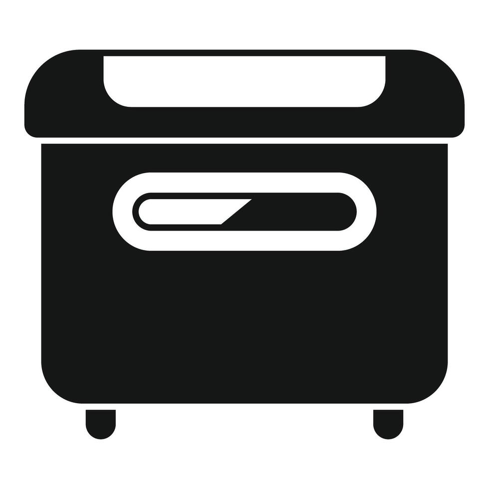 Modern deep fryer machine for frying food icon vector