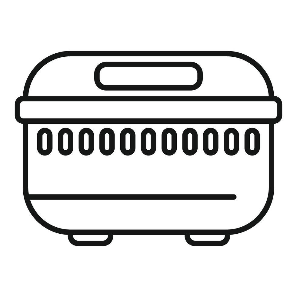 Plastic food container with digital display showing 0000000000 vector