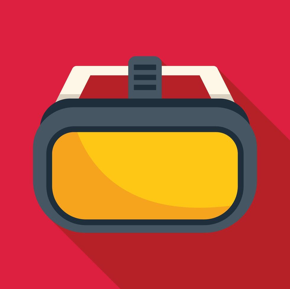 Virtual reality headset presenting modern technology for gaming vector