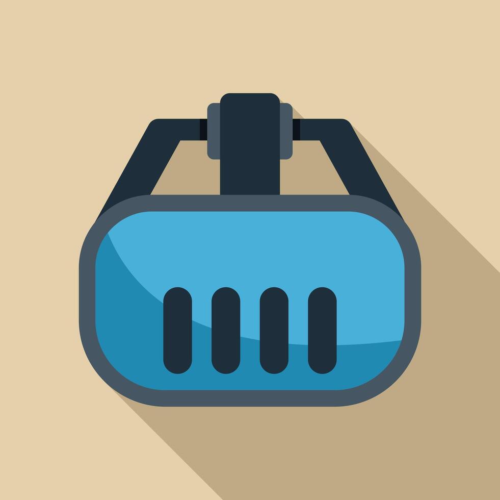 Modern virtual reality glasses using head mounted display technology vector