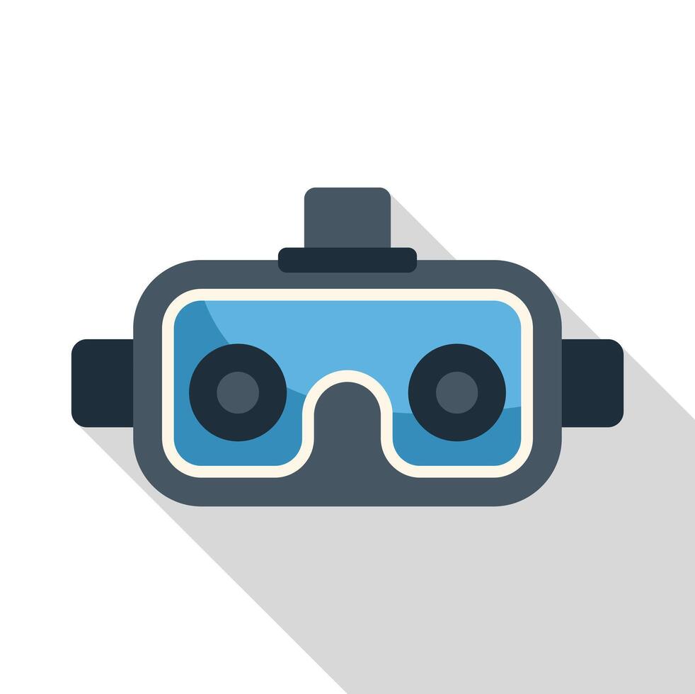 Virtual reality headset creating immersive experience vector