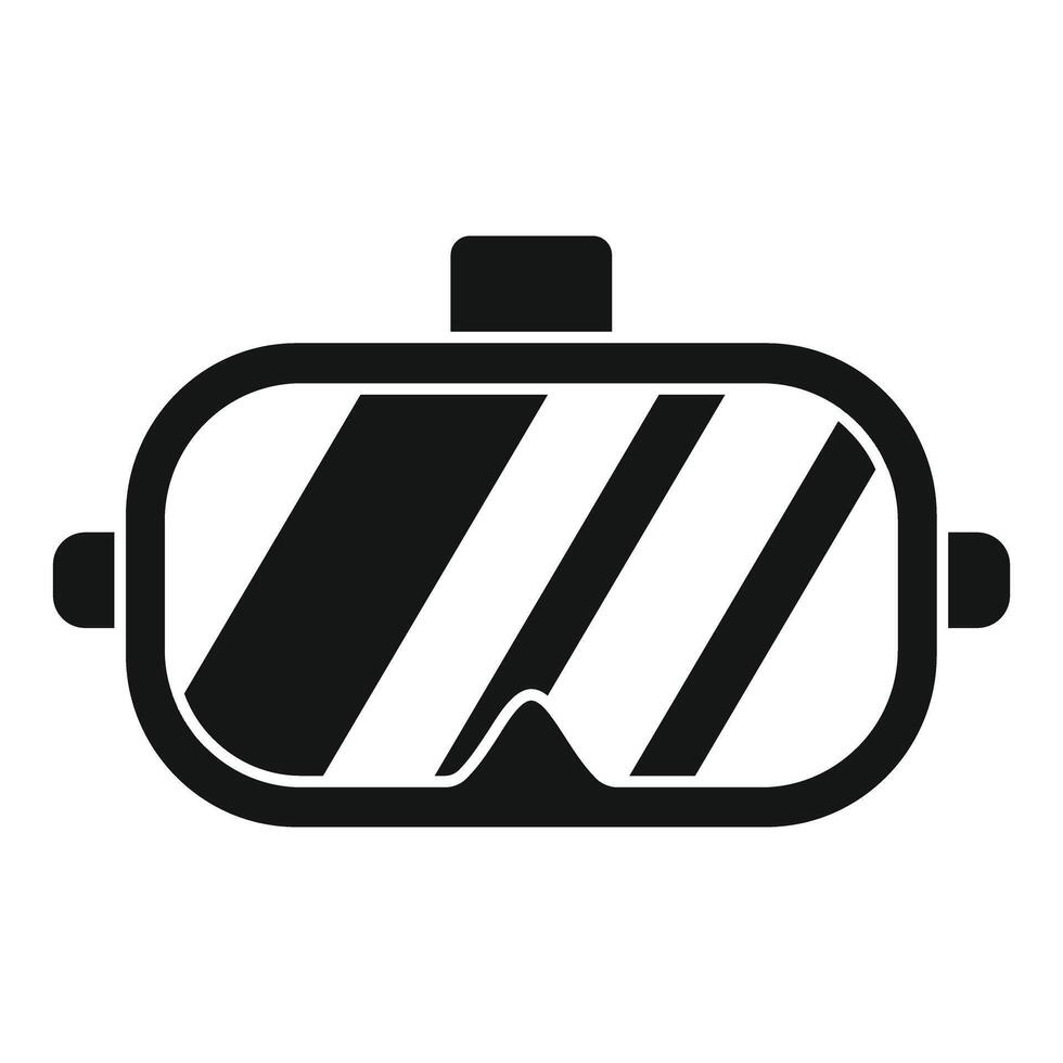 Vr glasses headset showing augmented reality simulation vector