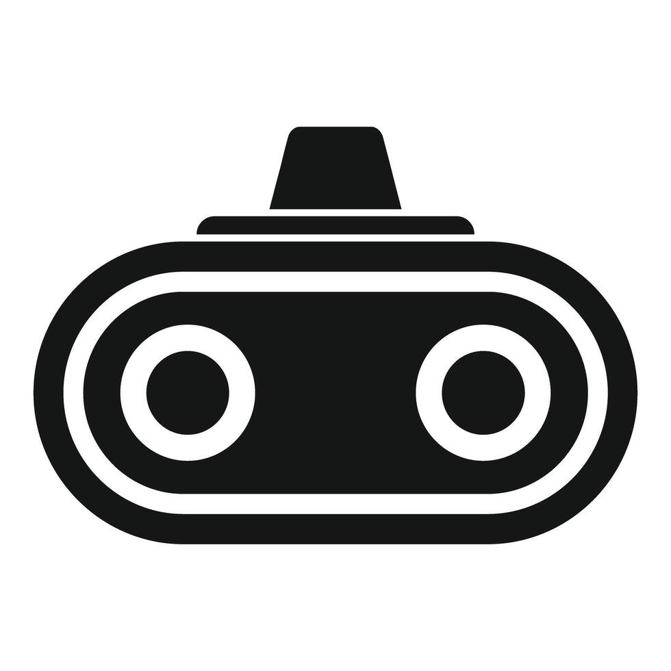 Modern vr glasses icon, simple style vector