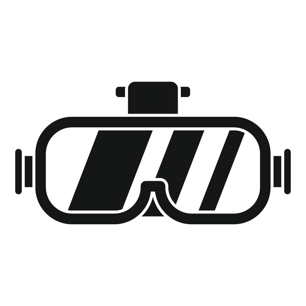 Professional scuba diving mask icon showing summer water sports vector