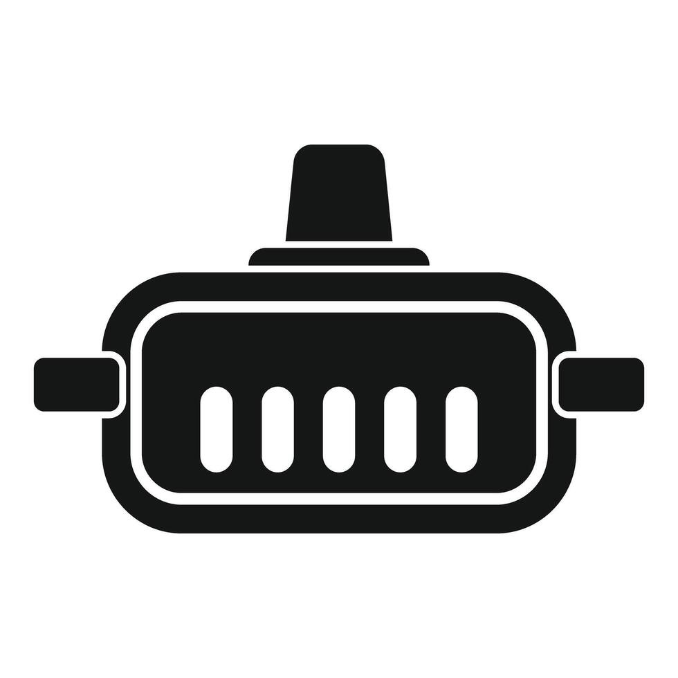 Car engine air filter replacing icon simple style vector