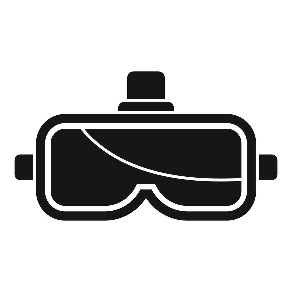Virtual reality glasses icon representing modern technology and digital world vector