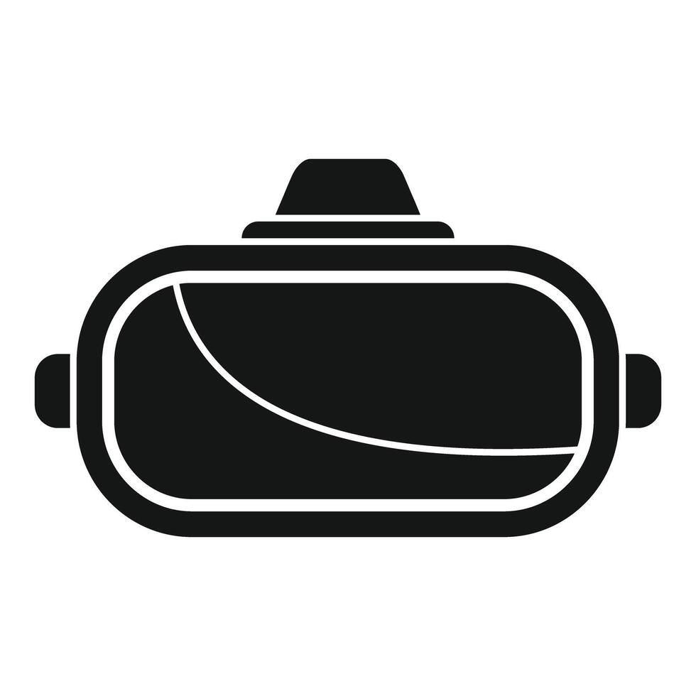 Virtual reality headset embracing modern technology icon vector