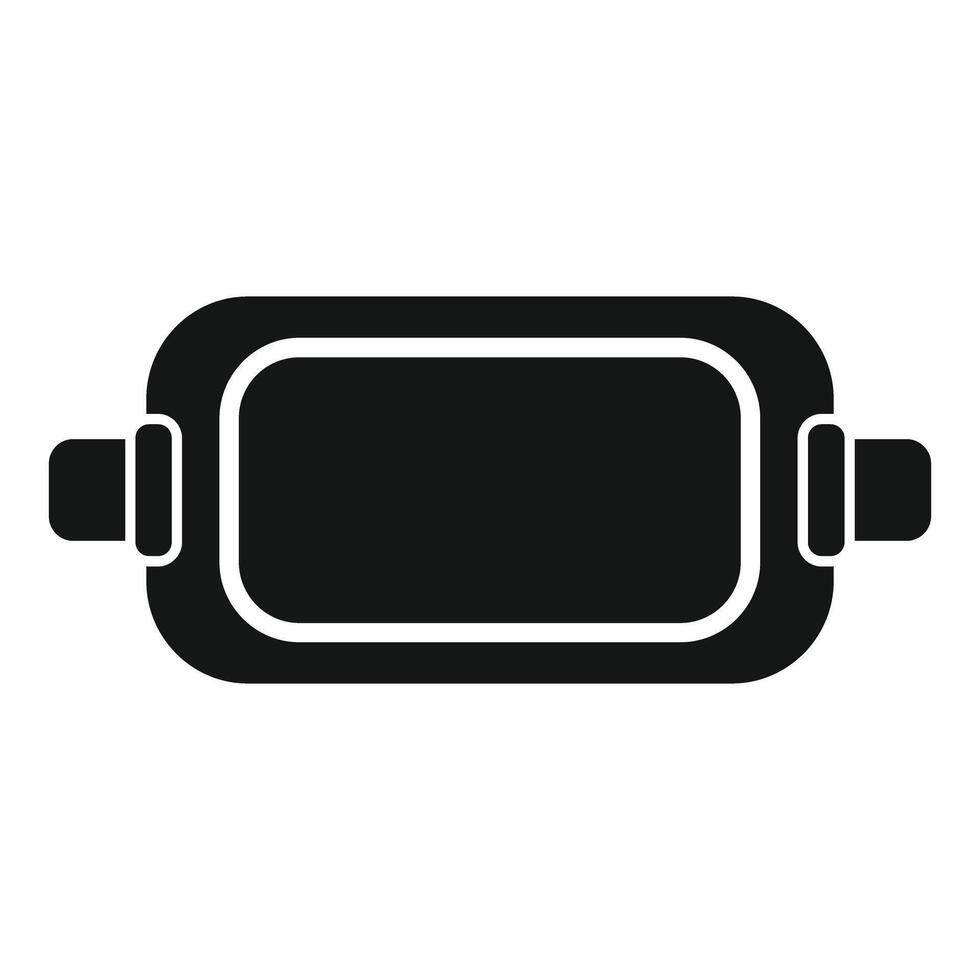 Virtual reality glasses headset presenting modern technology icon vector