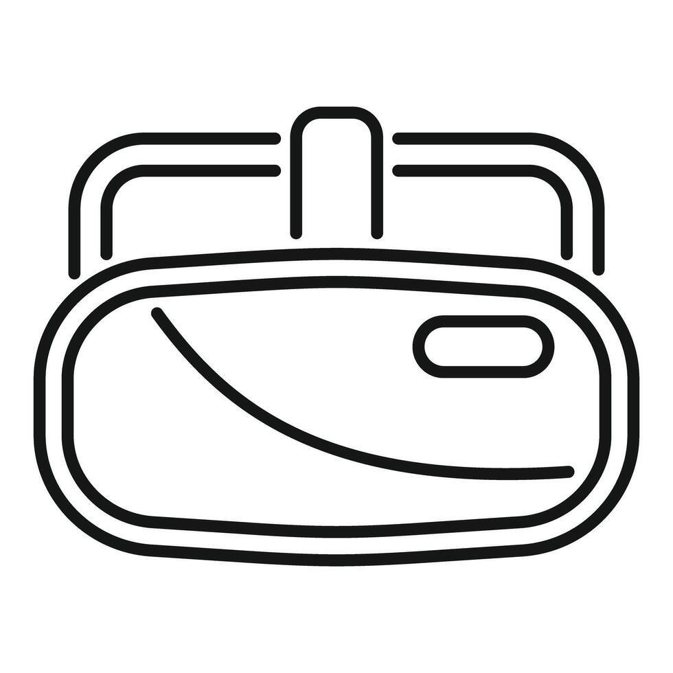 Vr glasses presenting futuristic technology experience icon vector