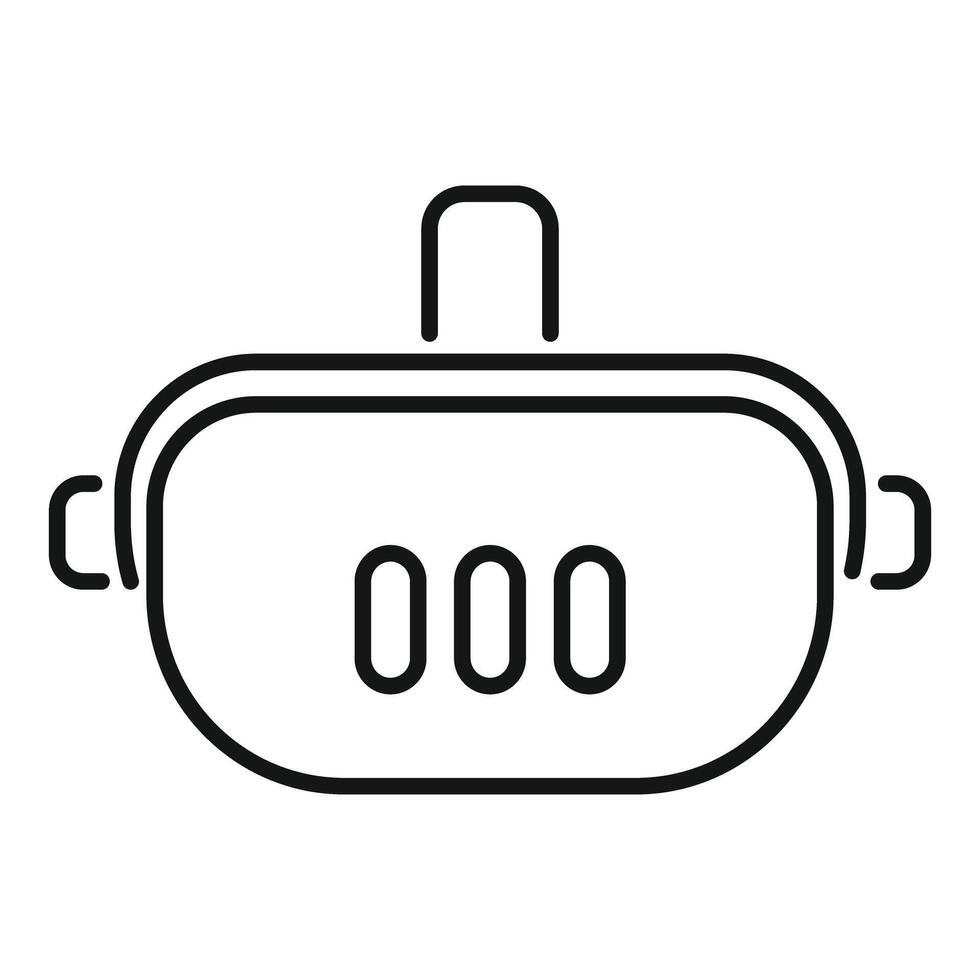 Vr glasses icon showing virtual reality experience vector