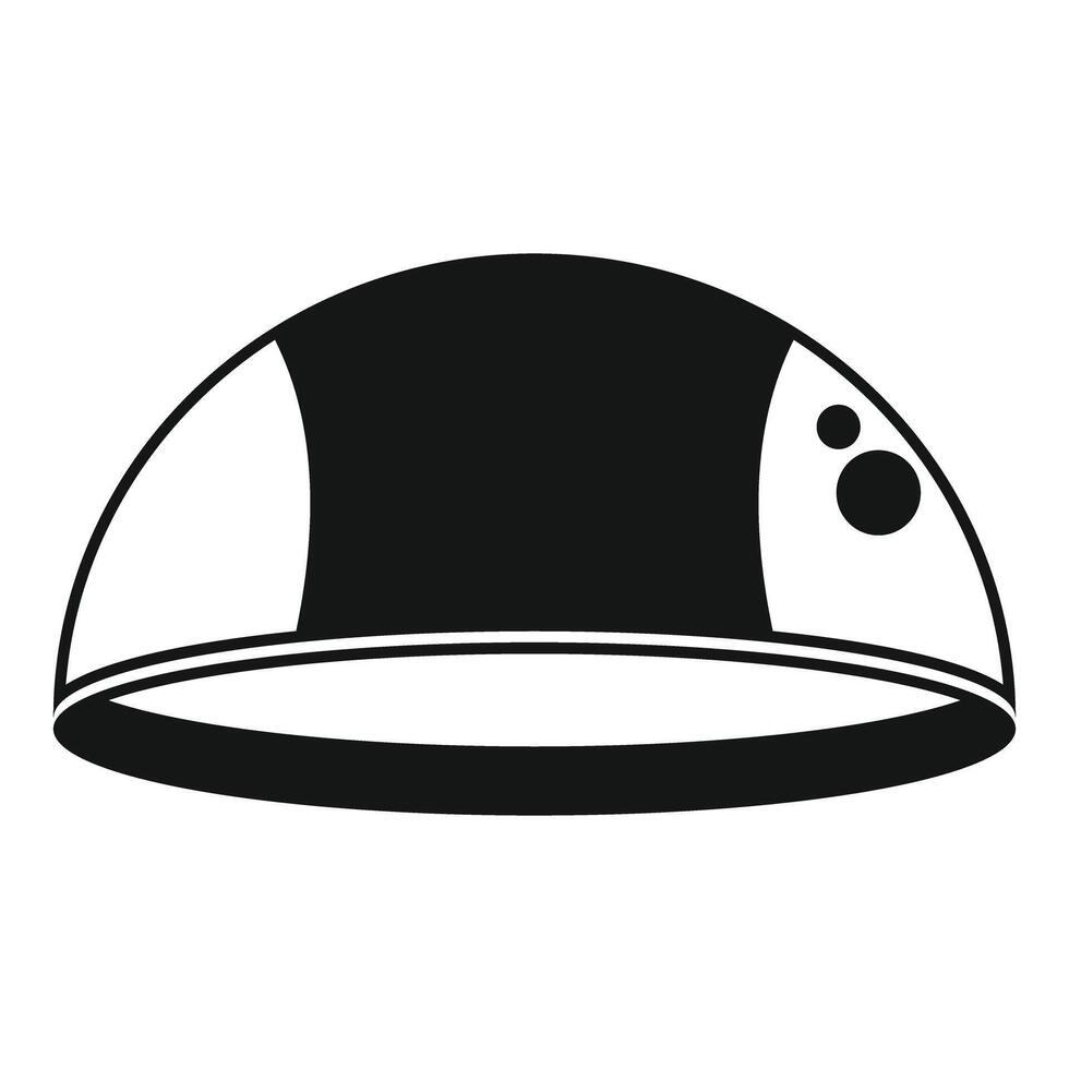 Swimming cap for professional swimmers training in swimming pool vector