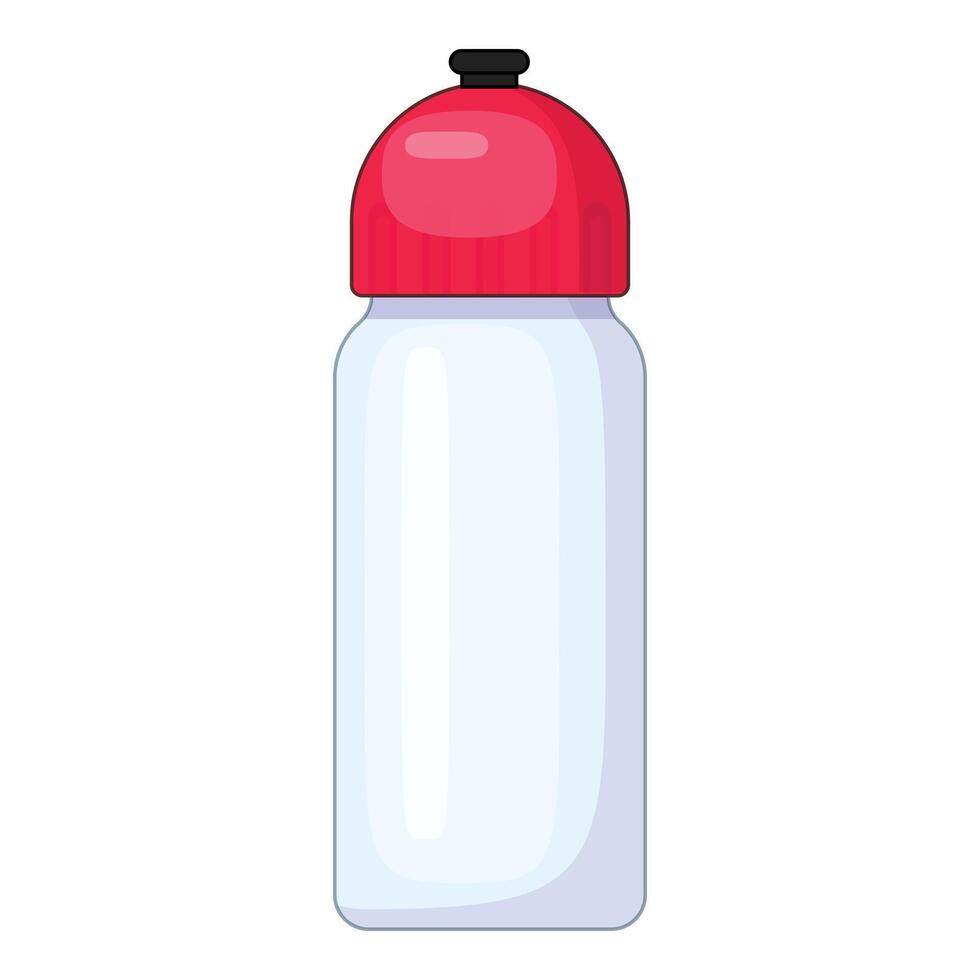 Reusable water bottle for sport and gym activity vector