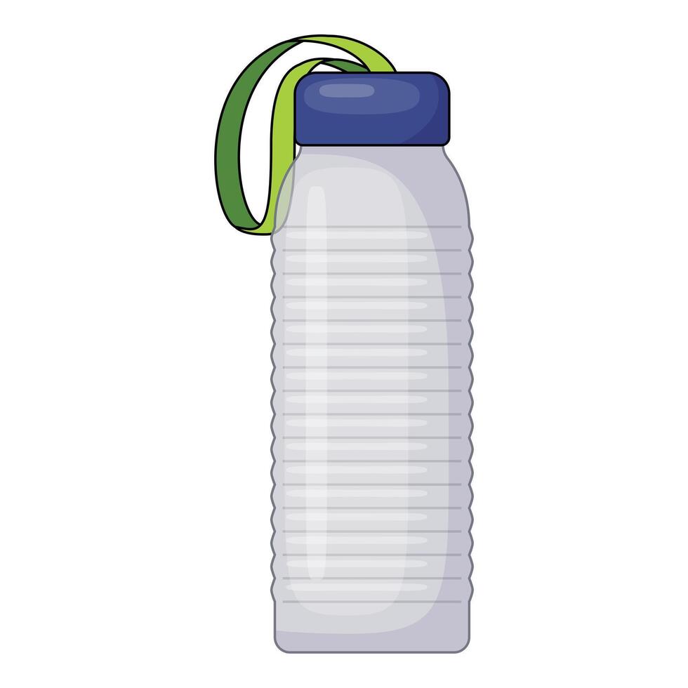 Reusable water bottle promoting sustainability and hydration vector