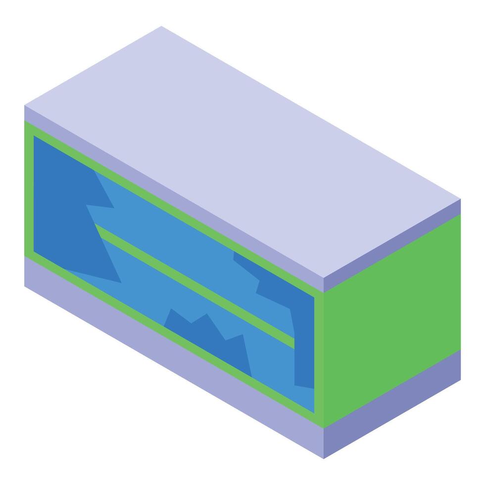 Server room generating big data with cloud computing vector