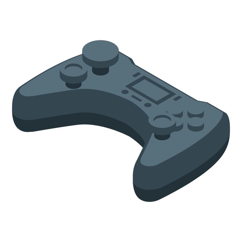 Modern gamepad lying on a surface in isometric view vector