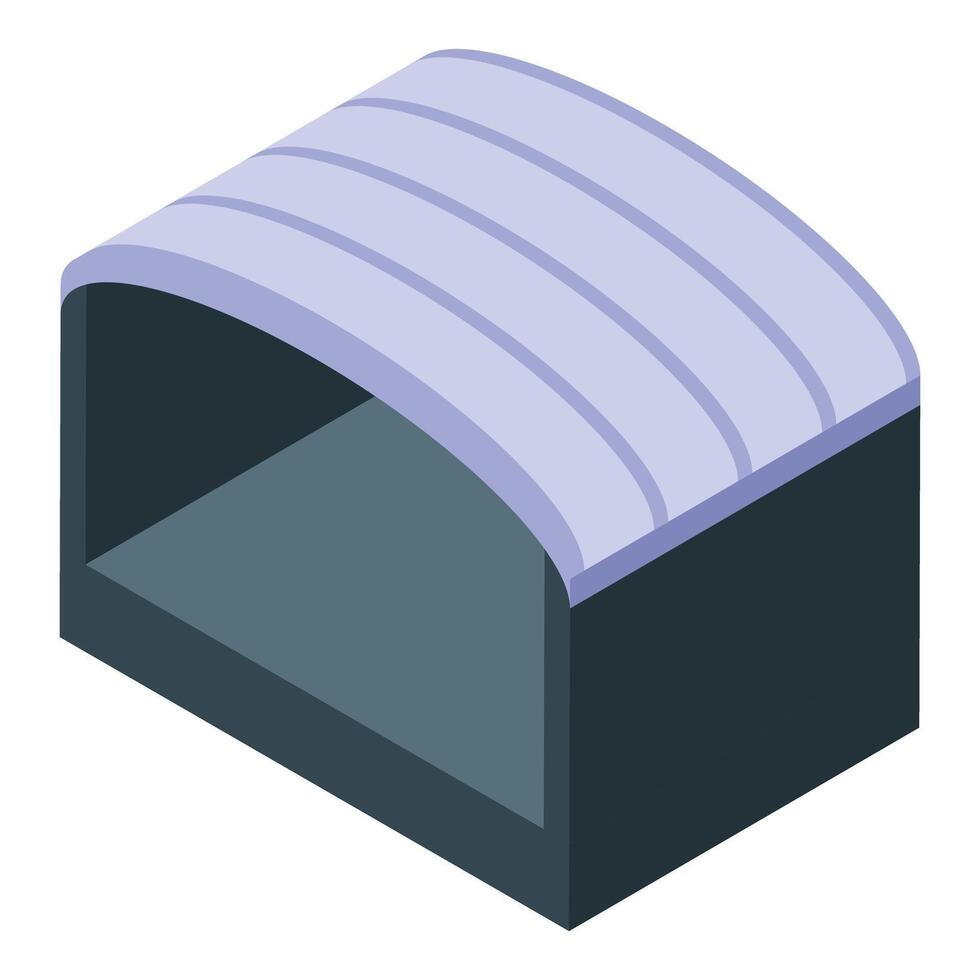 Modern warehouse building for storage and logistics vector