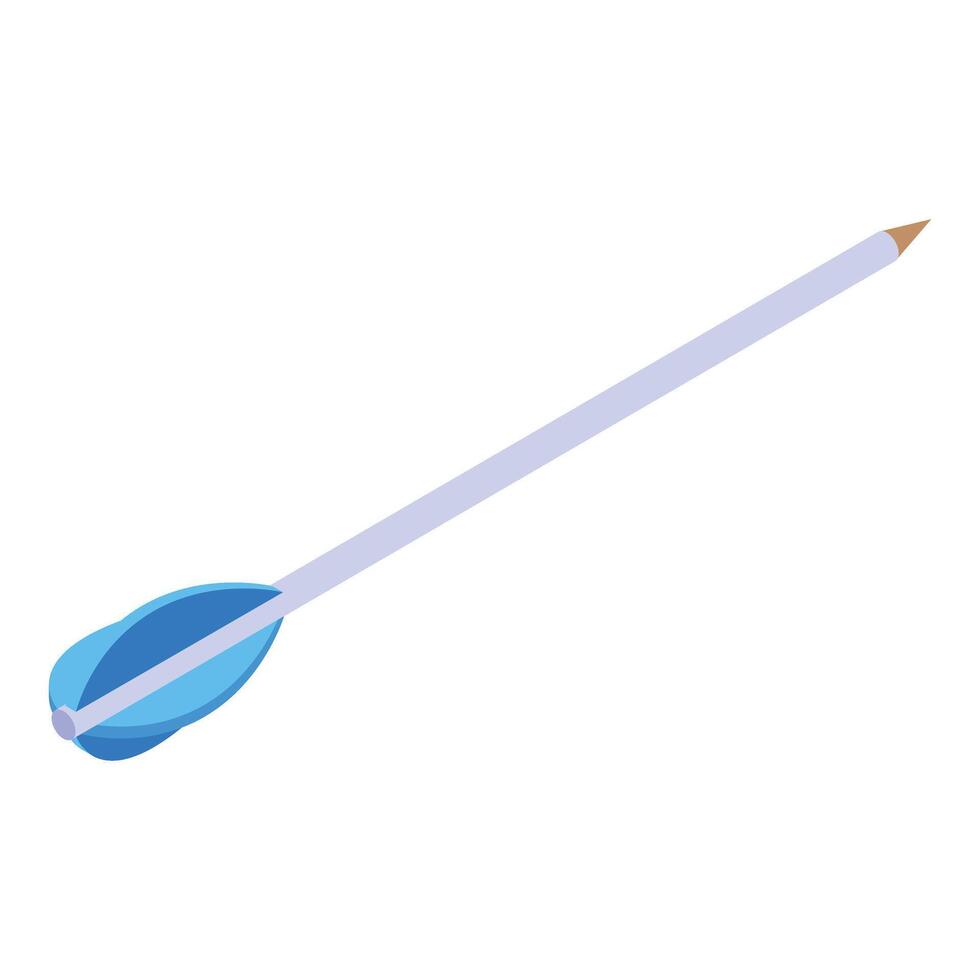 Blue arrow pointing up representing business success concept vector