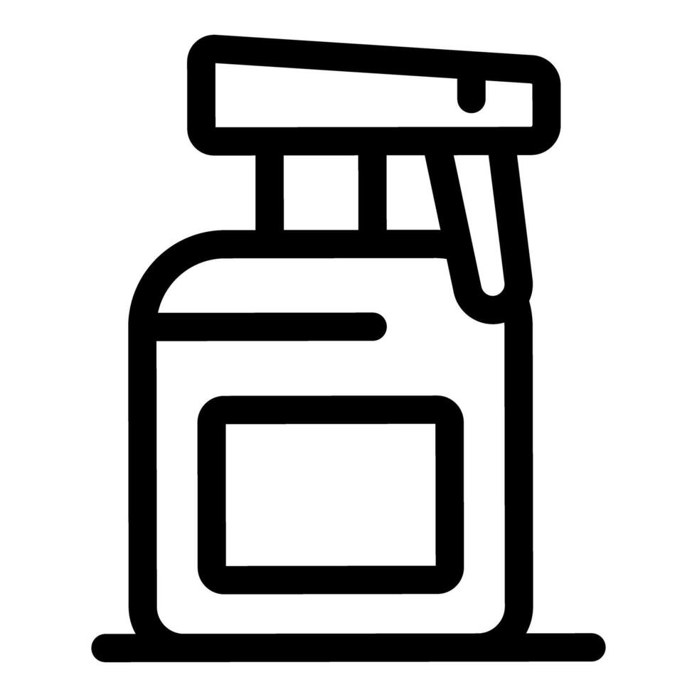 Spray bottle icon representing cleaning product for disinfection vector