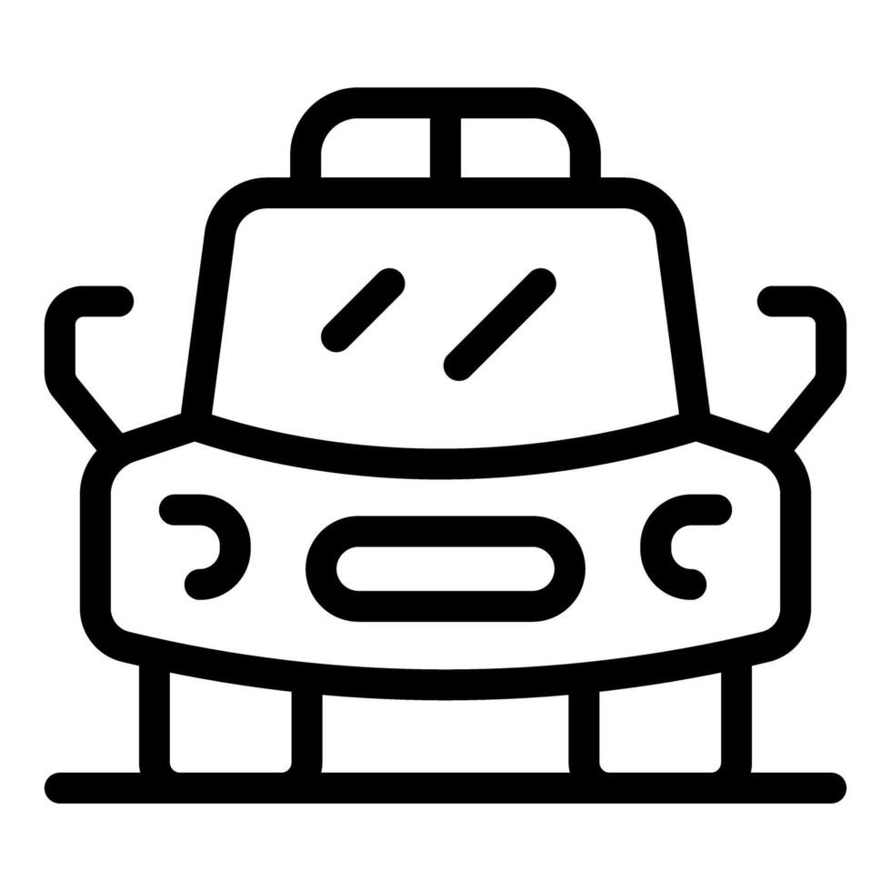 Driverless electric car icon showing autonomous vehicle technology vector