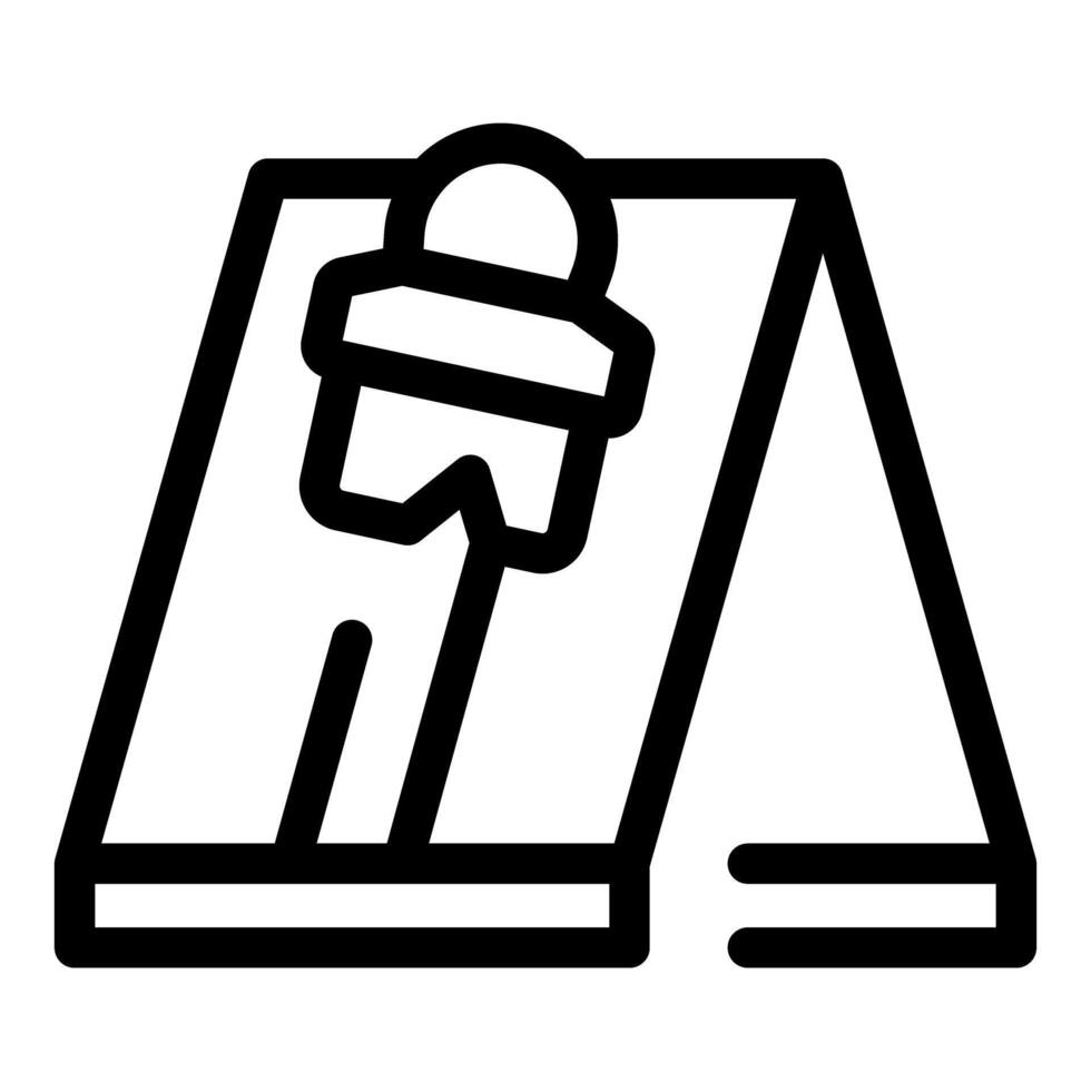 Office supply used for stamping important documents vector