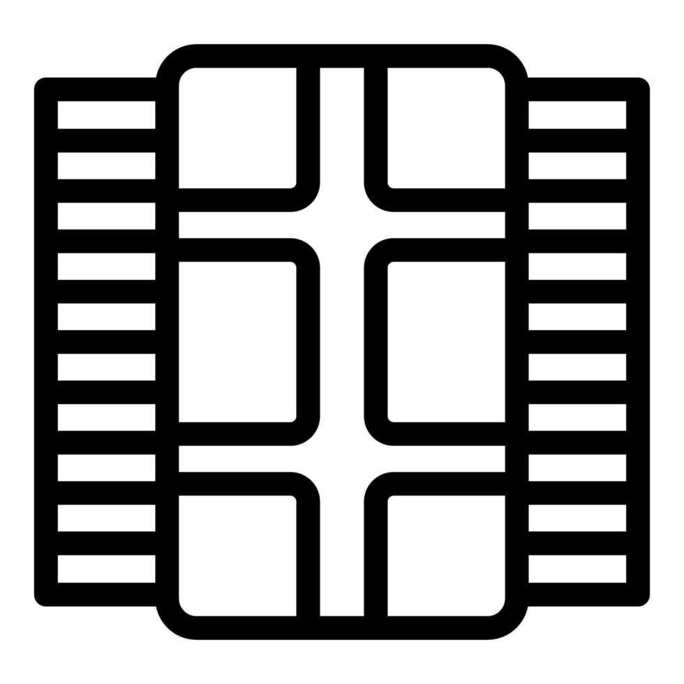Electronic memory chip for motherboard hardware vector