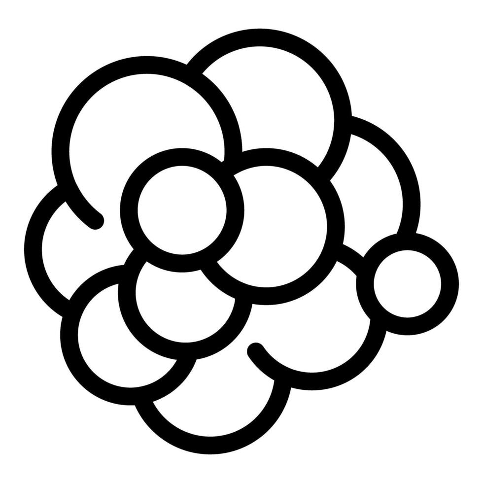 Molecule icon representing interconnected atoms forming a chemical structure vector
