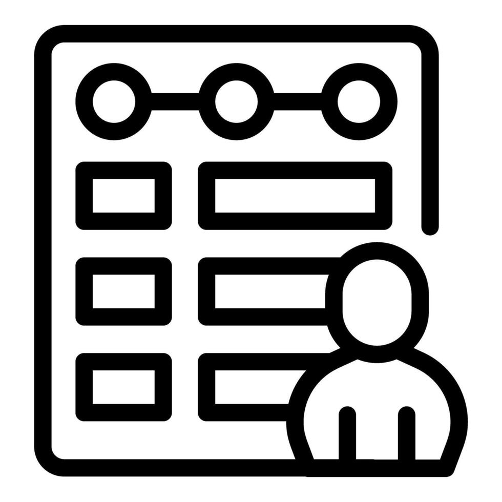 Businessman standing next to gantt chart representing project management vector