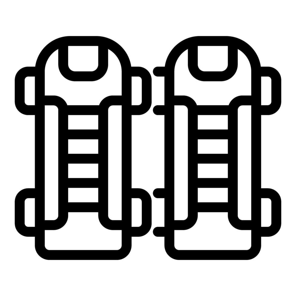 Icon of protective gear worn by a football player during a game vector