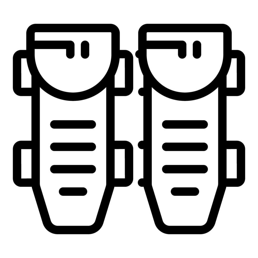 Pair of shin guards protecting legs during soccer game vector