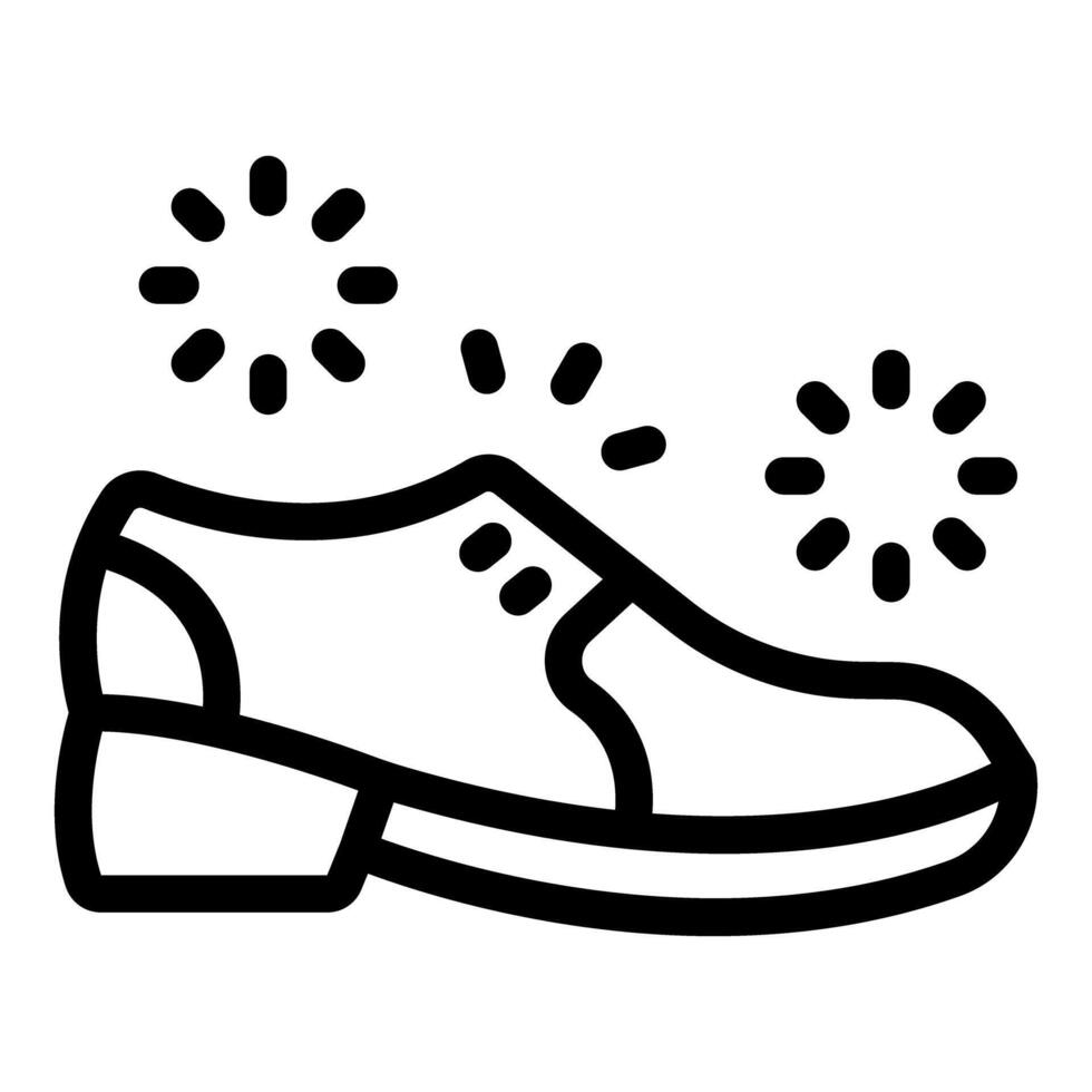 Elegant male shoe shining with sparkling cleanliness vector
