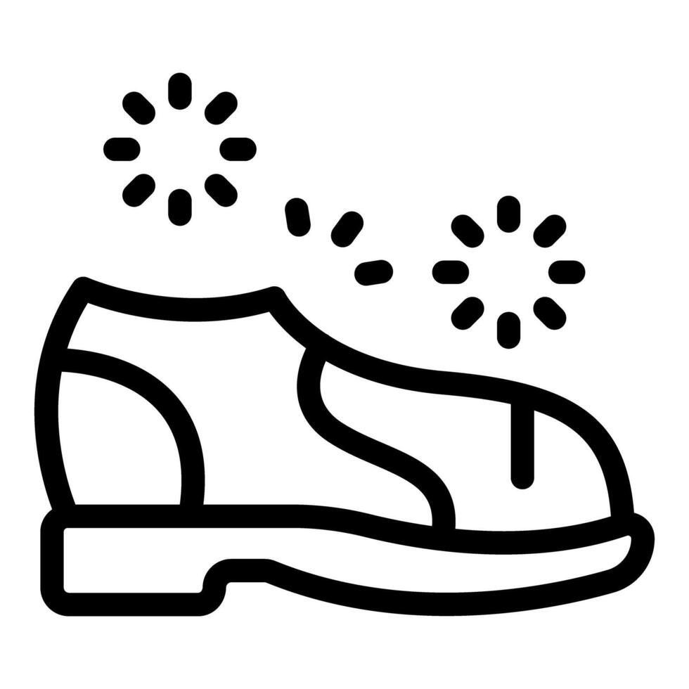 Shoe deodorizer eliminating bad smell from leather footwear vector
