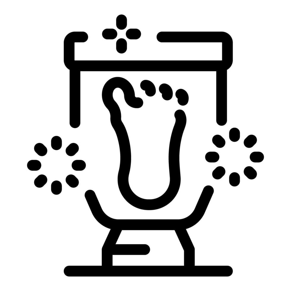 Automatic smart toilet futuristic technology icon vector