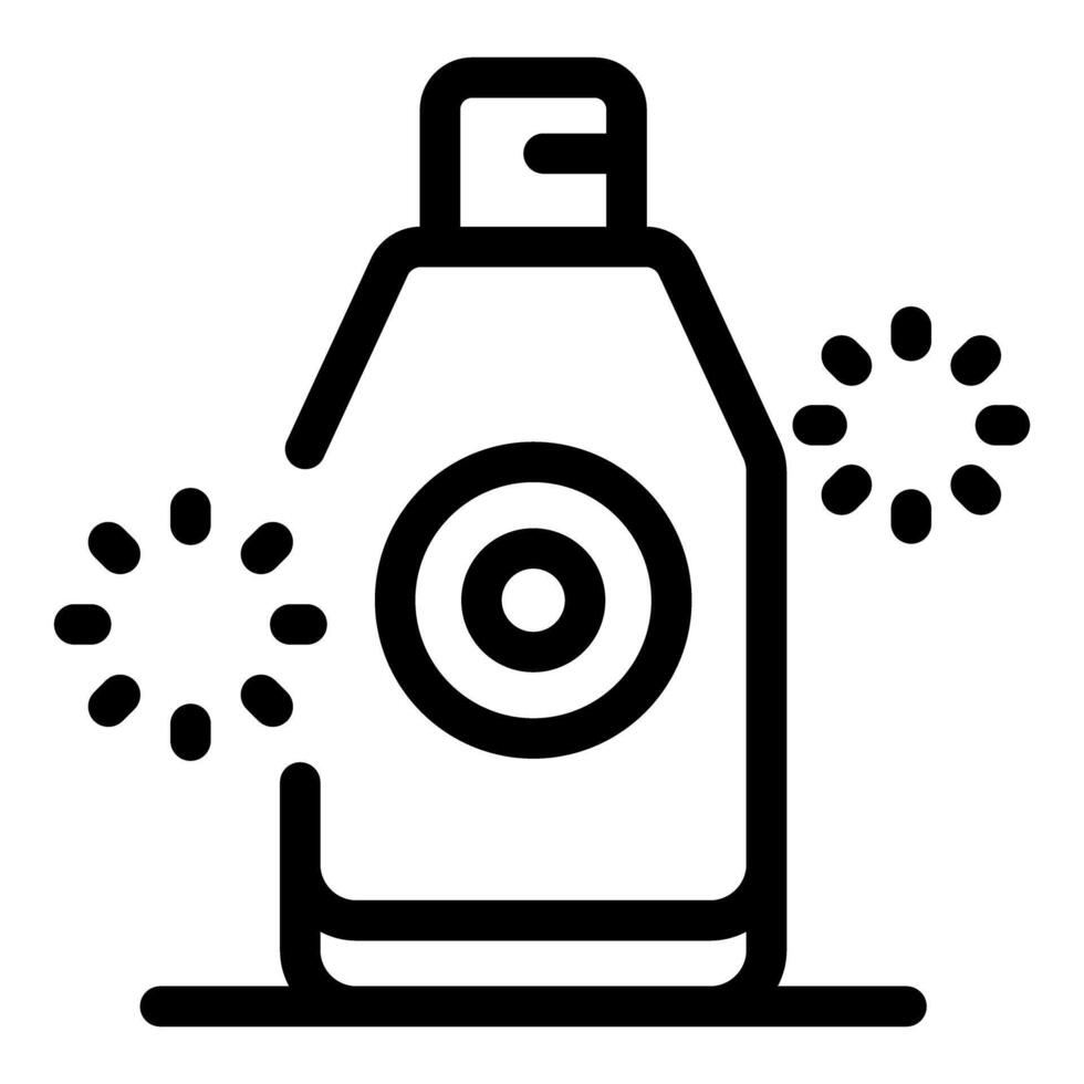 Spray bottle disinfecting and cleaning surface icon vector