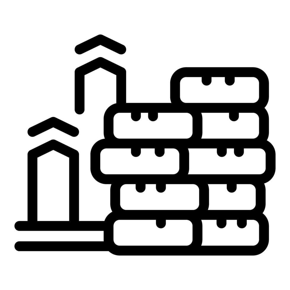 Delivery service increasing efficiency with automated warehouse system vector