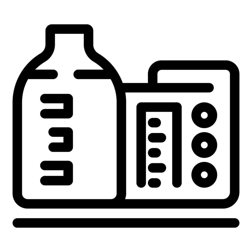 Sterilizer machine warming baby bottle icon vector