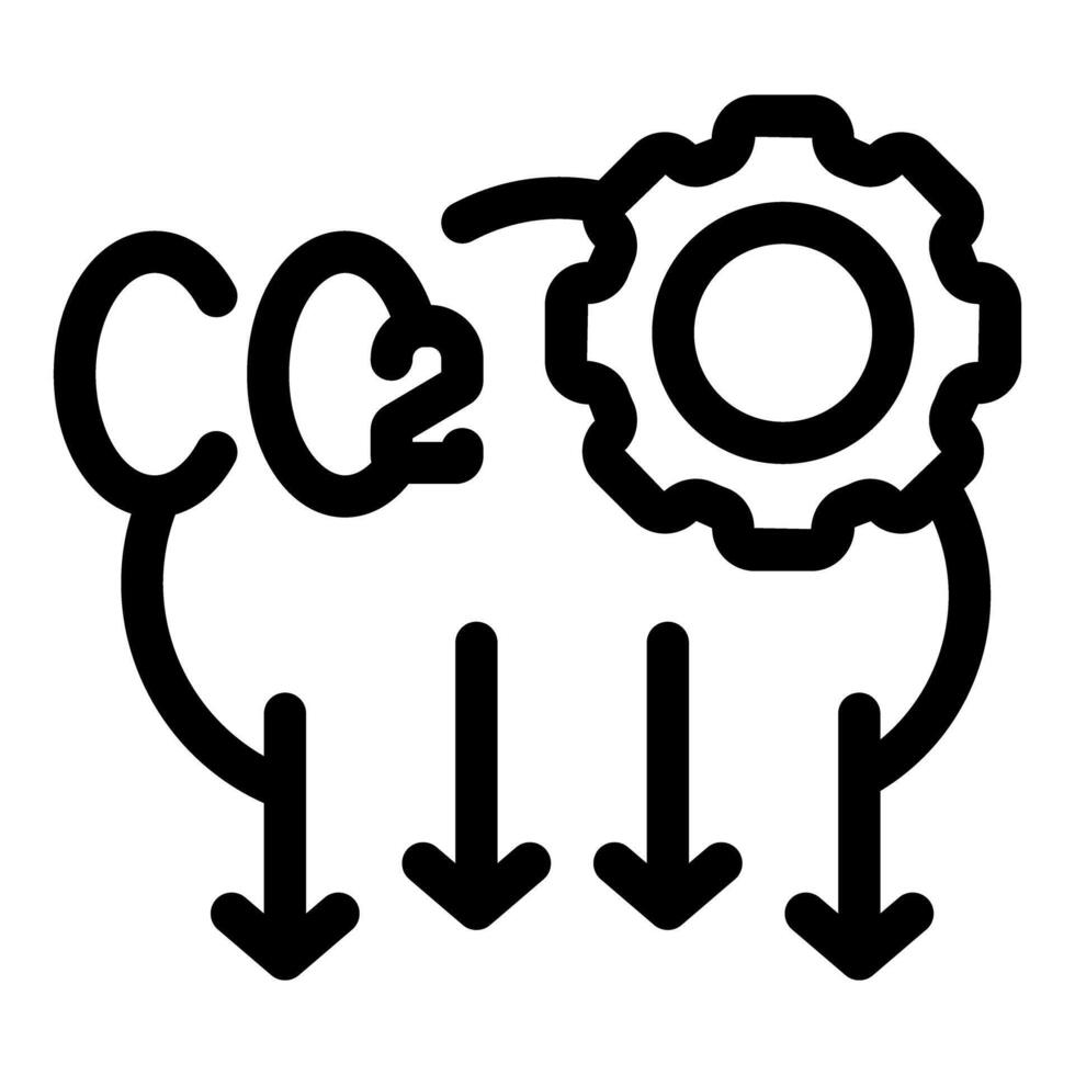 Co2 emissions reducing, carbon capture technology, environmental protection concept vector