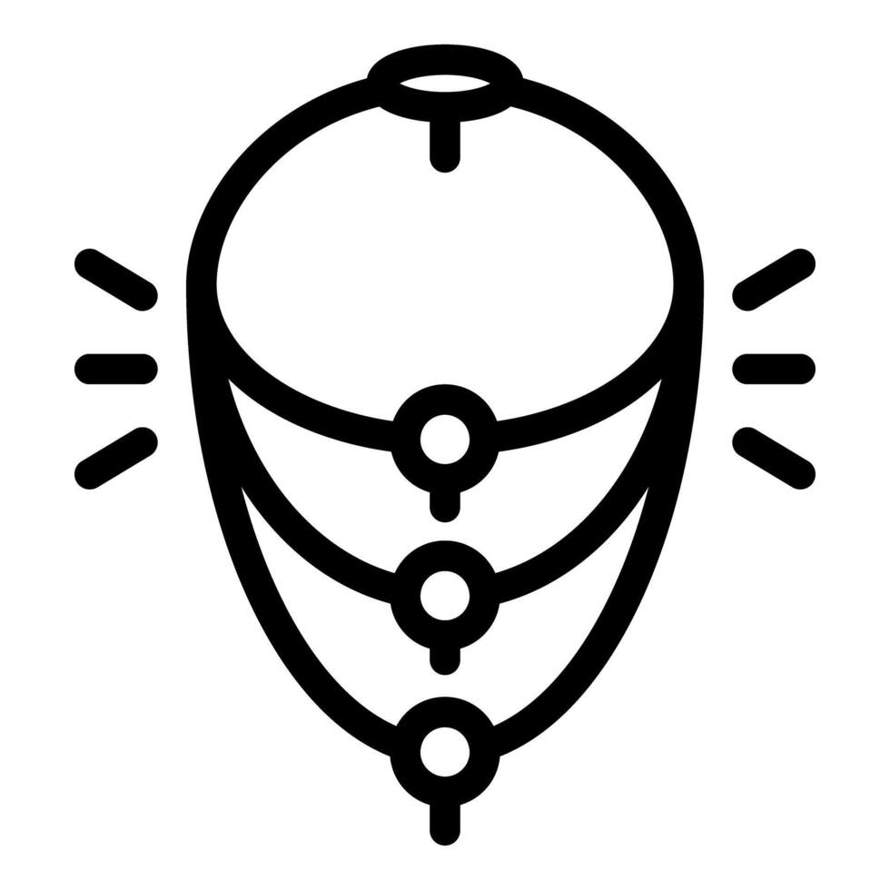 Neural network deep learning artificial intelligence icon vector