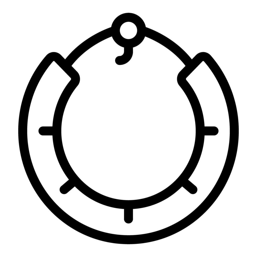 Lifebuoy floating on water in a top view graphic representing safety and rescue vector
