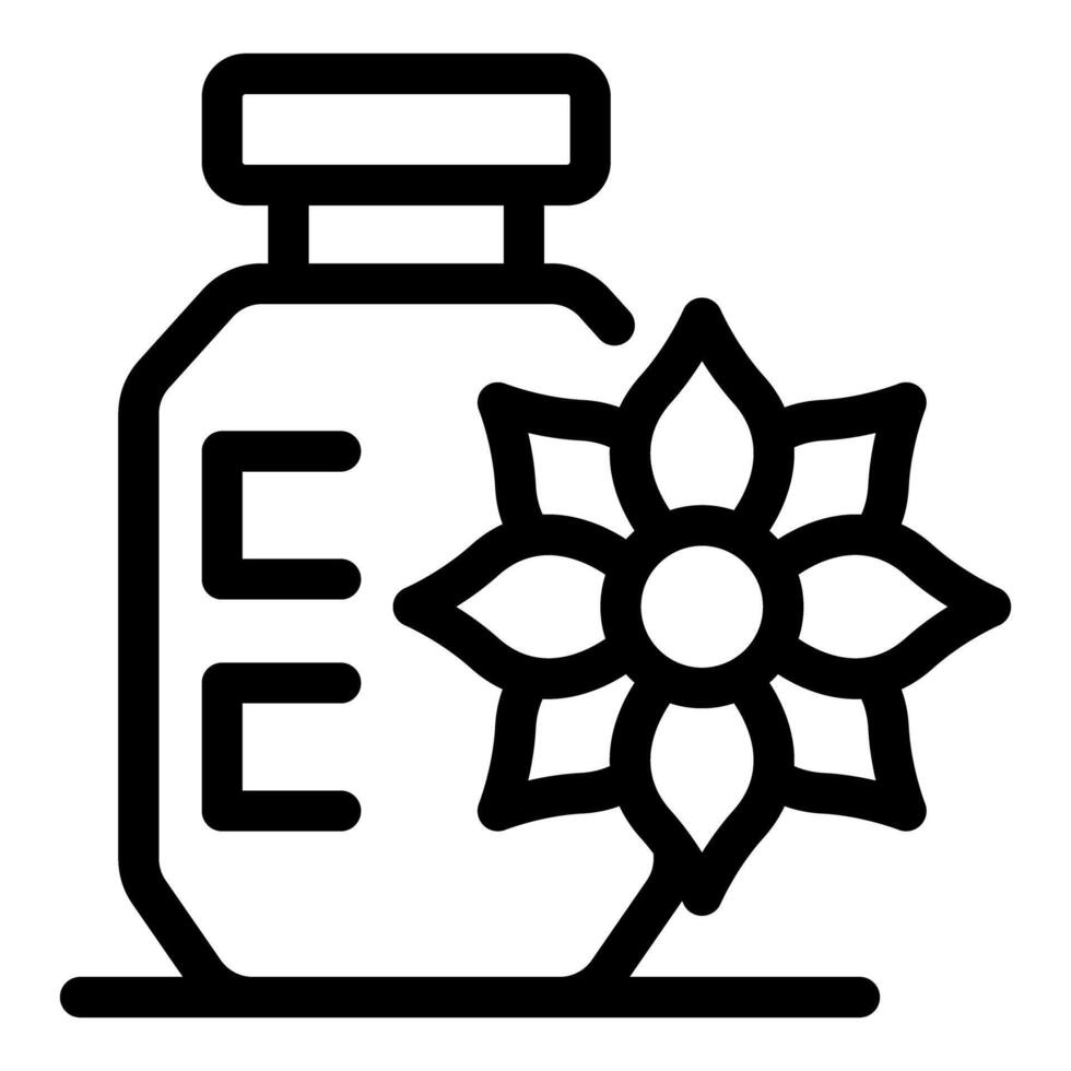 Cosmetic product with flower logo for branding and marketing vector
