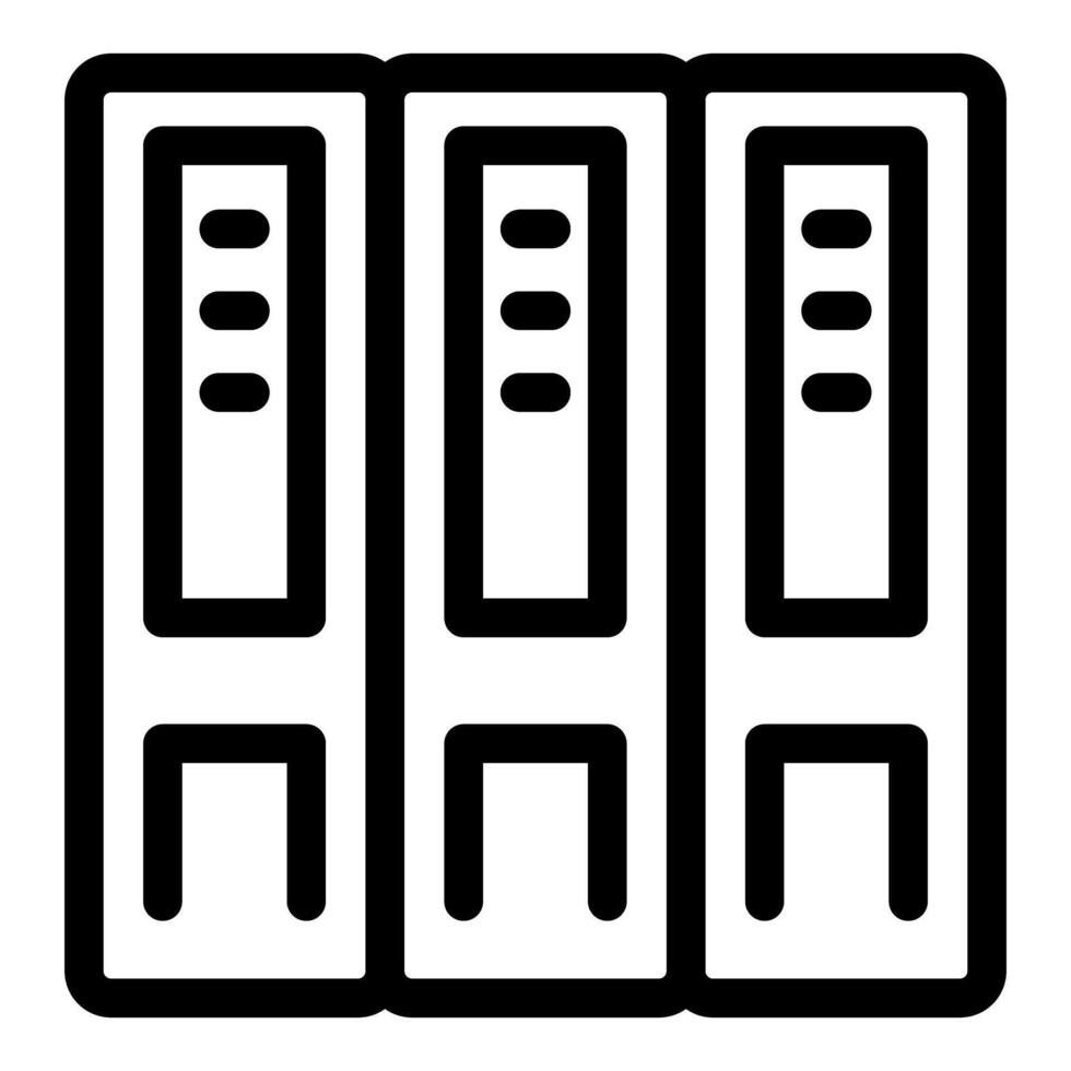 Office folder system storing organizing files documents business icon vector