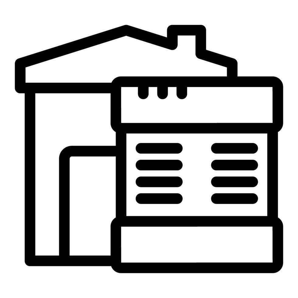 House cooling system using outdoor unit with fan vector
