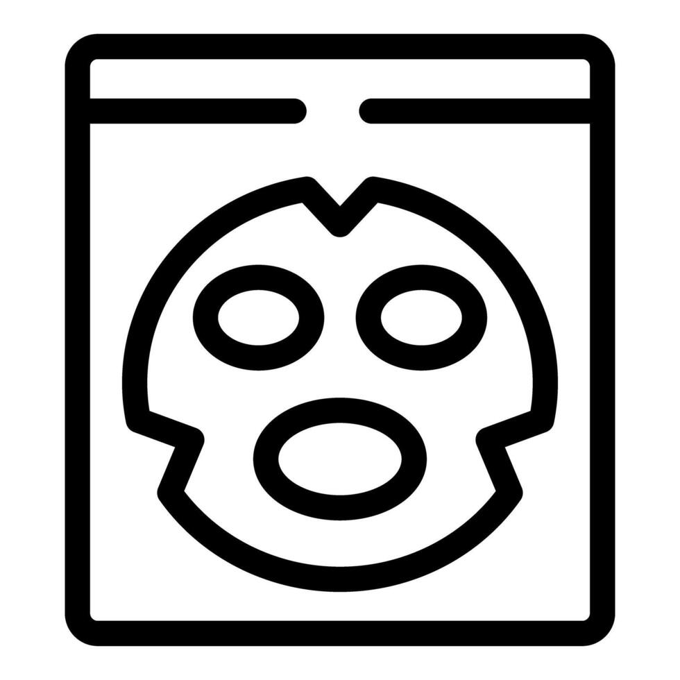 Cosmetic face mask pack for moisturizing skin care routine vector